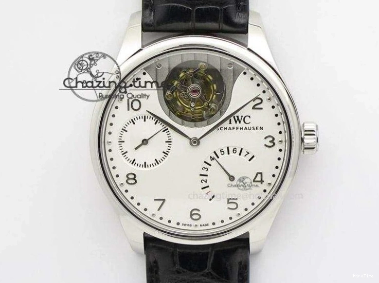 MIROTIME 0310 Portuguese Real PR IW500703 ZF 1:1 Best Edition On Black Leather Strap A Durable 7370